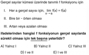 2022 AYT Matematik Soruları ve Çözümleri