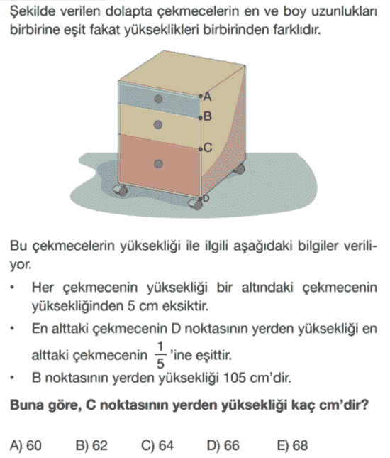 Hız Yayınları, TYT Matematik Problemler Kampı, Test 15