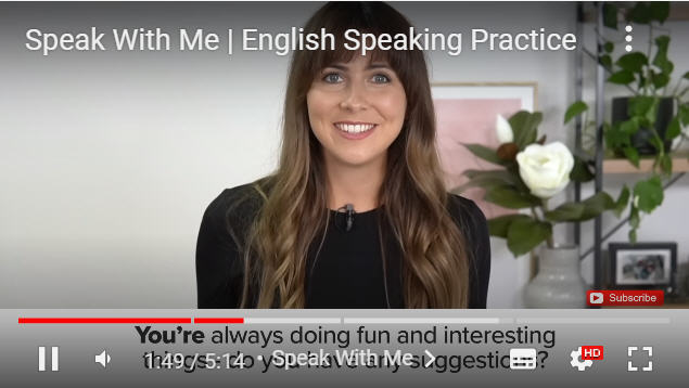 İngilizce öğreten kanallar , Emma ile mmmEnglish